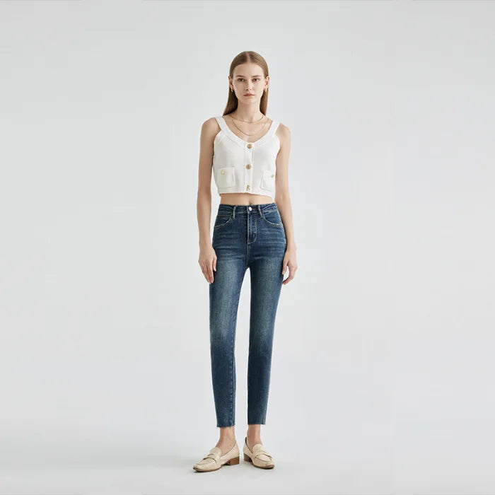 High Elasticity Denim Pencil Pants
