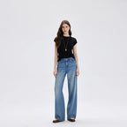 Selvedge High Waist Loose Jeans