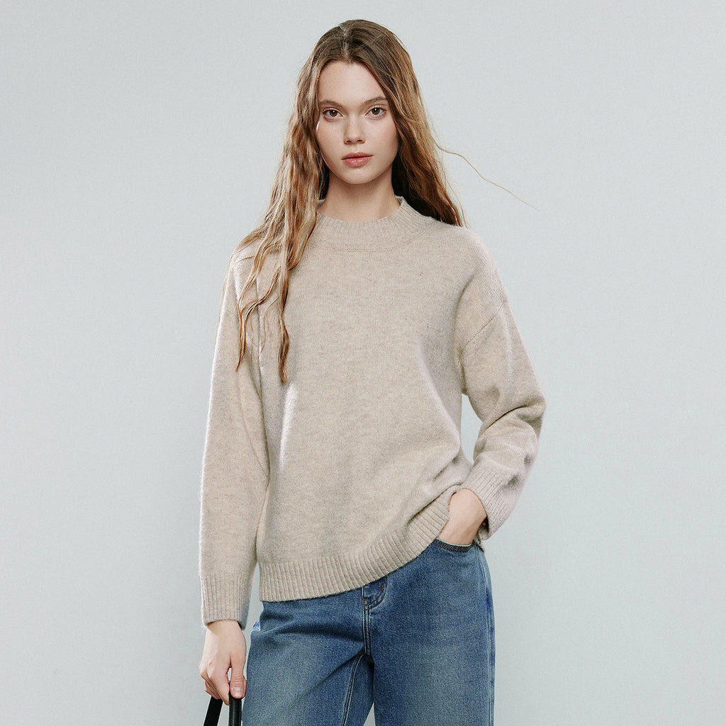 Oversized Collar Loose Wool Sweater