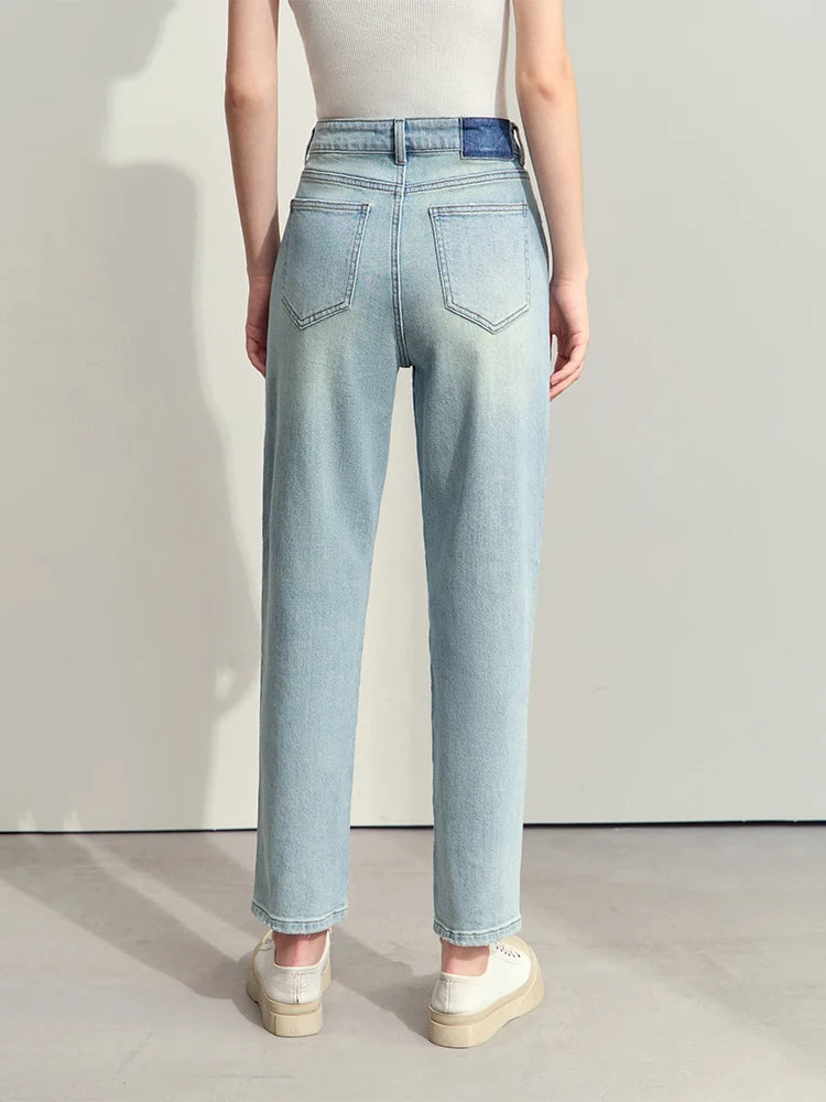 Ankle-Length Slim Tapered Jeans