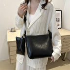 Square Vegan Leather Crossbody Bag