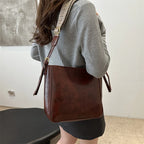 Square Vegan Leather Crossbody Bag
