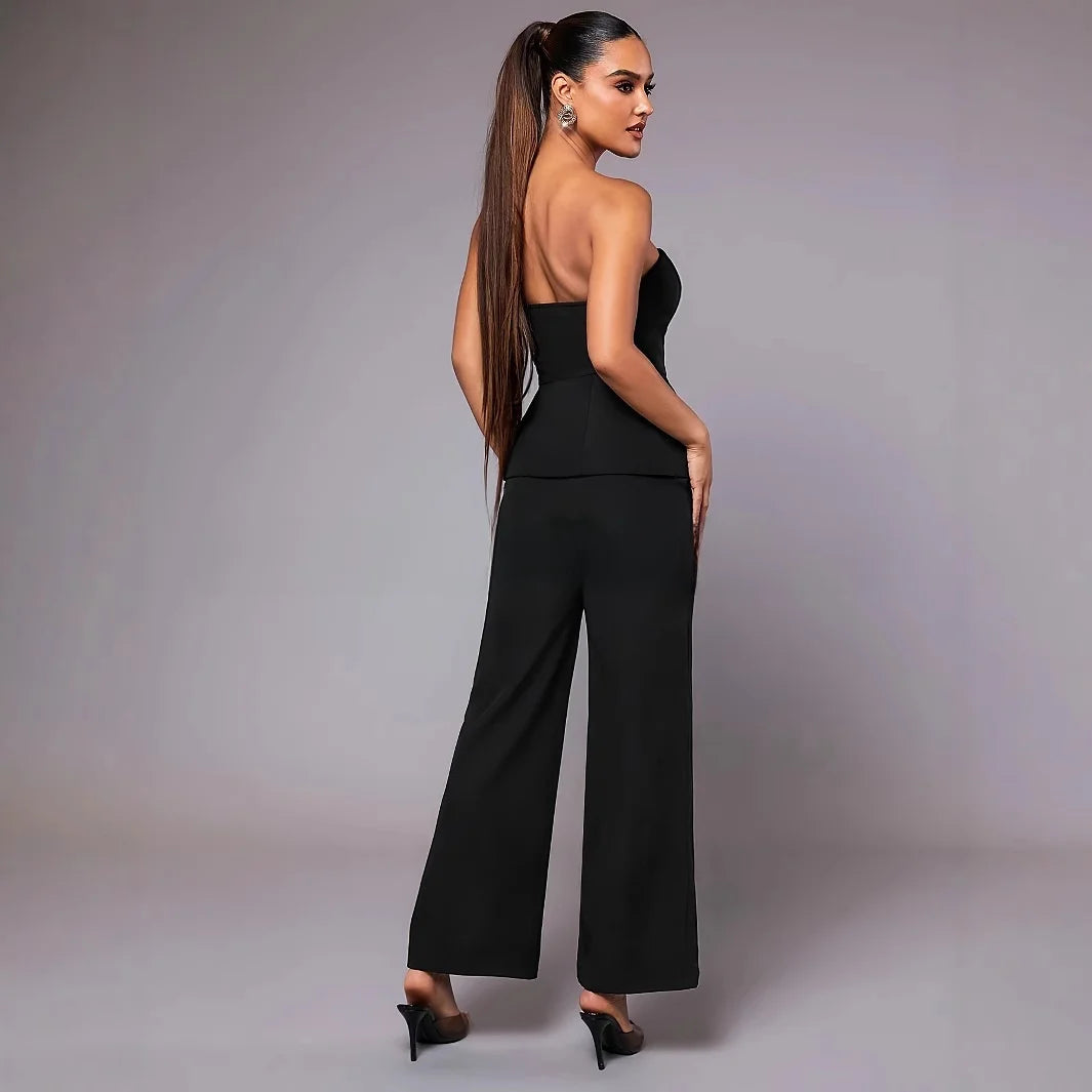 Strapless Formal Trousers Suit