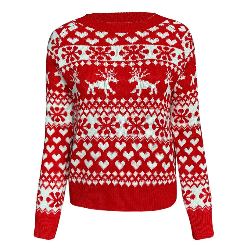 Women's Snowflake Print Christmas Jumper
