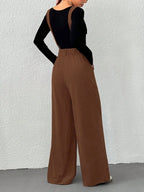 Corduroy Strap Wide Leg Jumpsuit