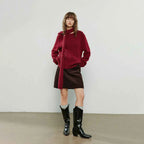 TOYOUTH Women Sweaters 2025 Winter New Crew-neck Loose Glutinous Rice Velvet Texture Flower Embroidery Lazy Atmosphere Tops