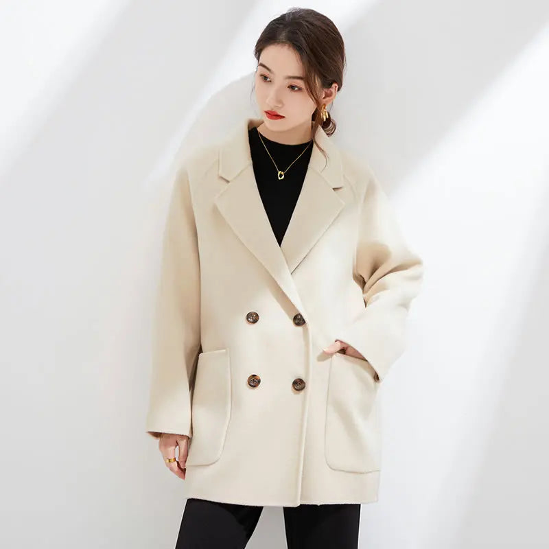 Double-Faced Cashmere Wool Coat