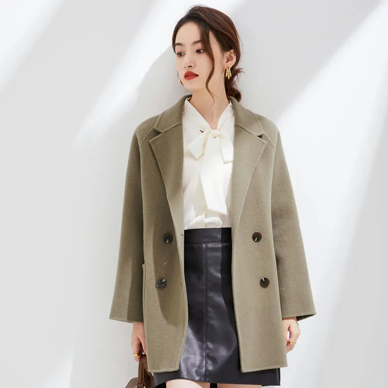 Double-Faced Cashmere Wool Coat