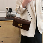 Classic Leather Crossbody Messenger Bag