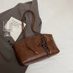 Y2K Retro PU Tote Bag