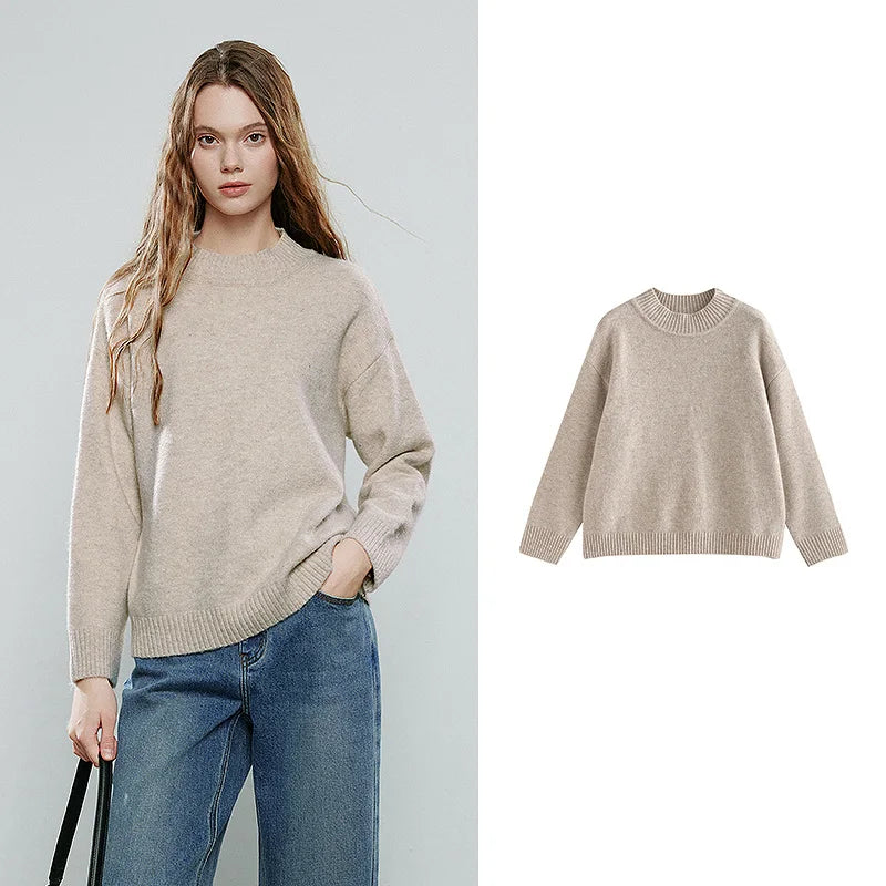Oversized Collar Loose Wool Sweater