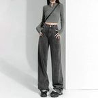 White Wide Leg Cropped Jeans