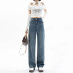 White Wide Leg Cropped Jeans