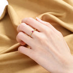 Delicate Coloured Stone Stacking Rings