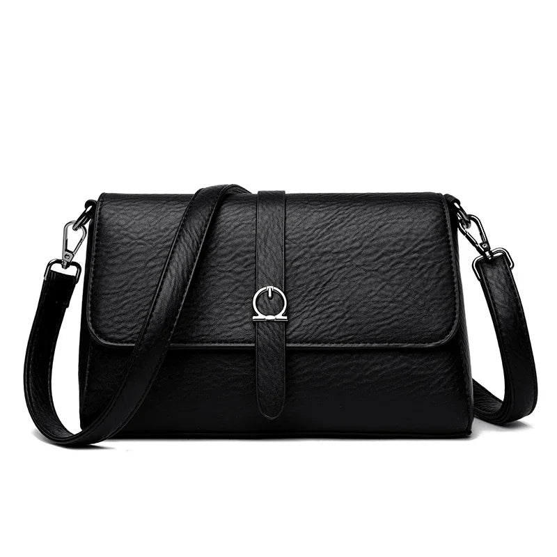 Two-Strap Square Flap Bag