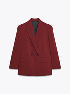 Double-Breasted Ethnic Silhouette Jacket