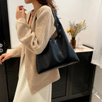 Slouchy Magnetic Closure Tote Bag