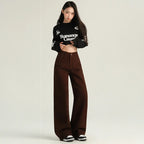 Drapey Wide Leg Commute Jeans