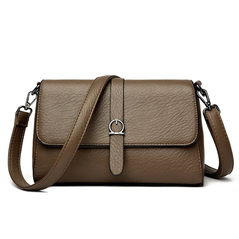 Two-Strap Square Flap Bag