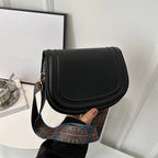 Wide Strap Saddle Phone Purse