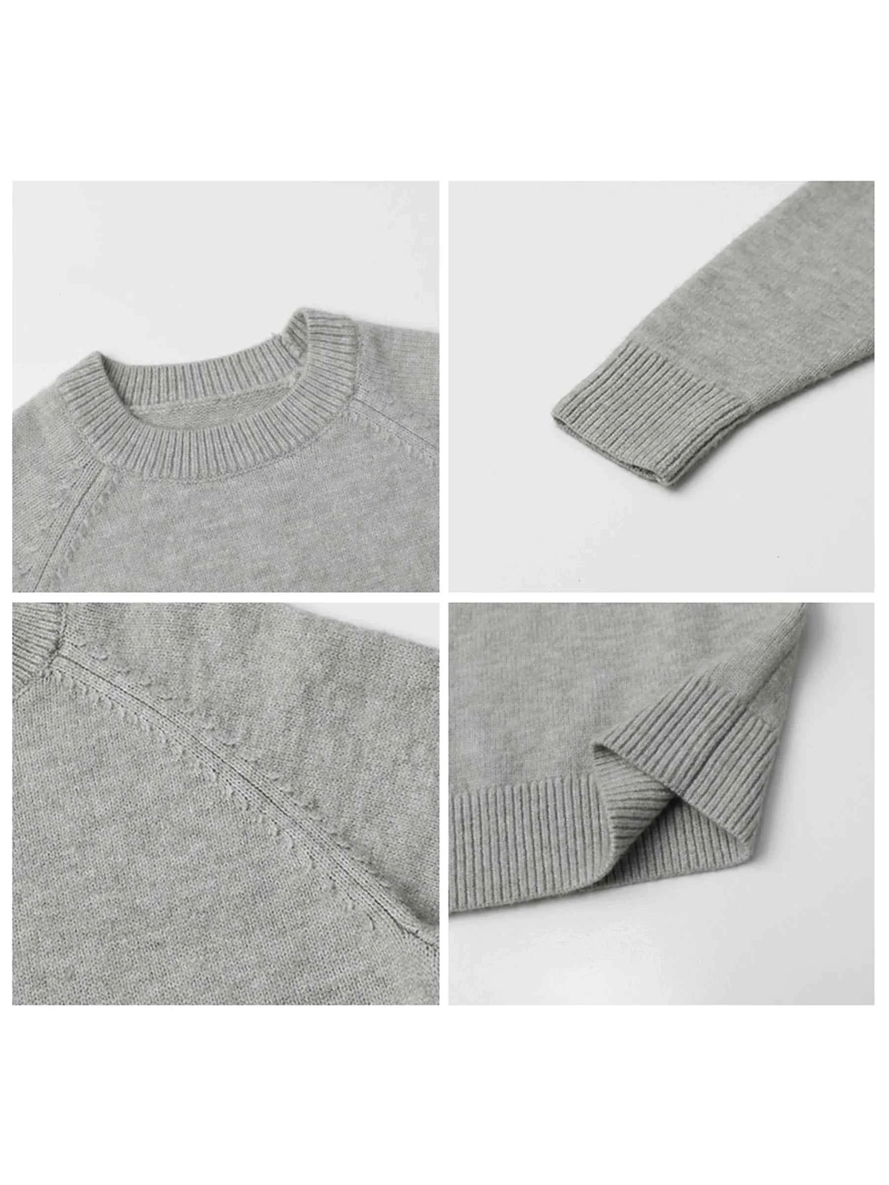 CHIC VEN Women Sweaters Loose New Solid Basic Basic Knitted Jumpers Raglan Sleeves Female Pullovers Autumn Winter 2025