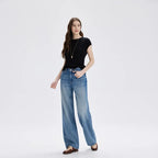 Selvedge High Waist Loose Jeans