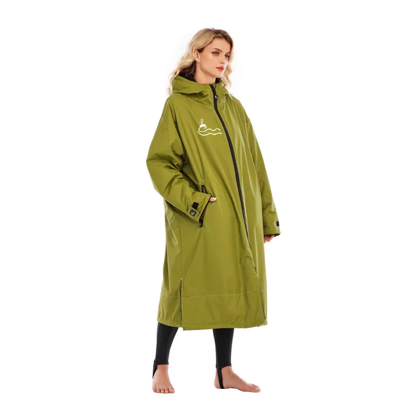 Unisex Water-Resistant Swim Parka Poncho