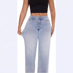 Wide Leg Hip Lifting Jeans