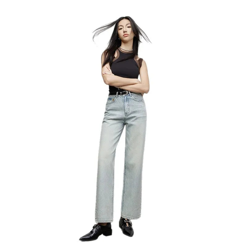 Ice Blue Wide Leg Jeans