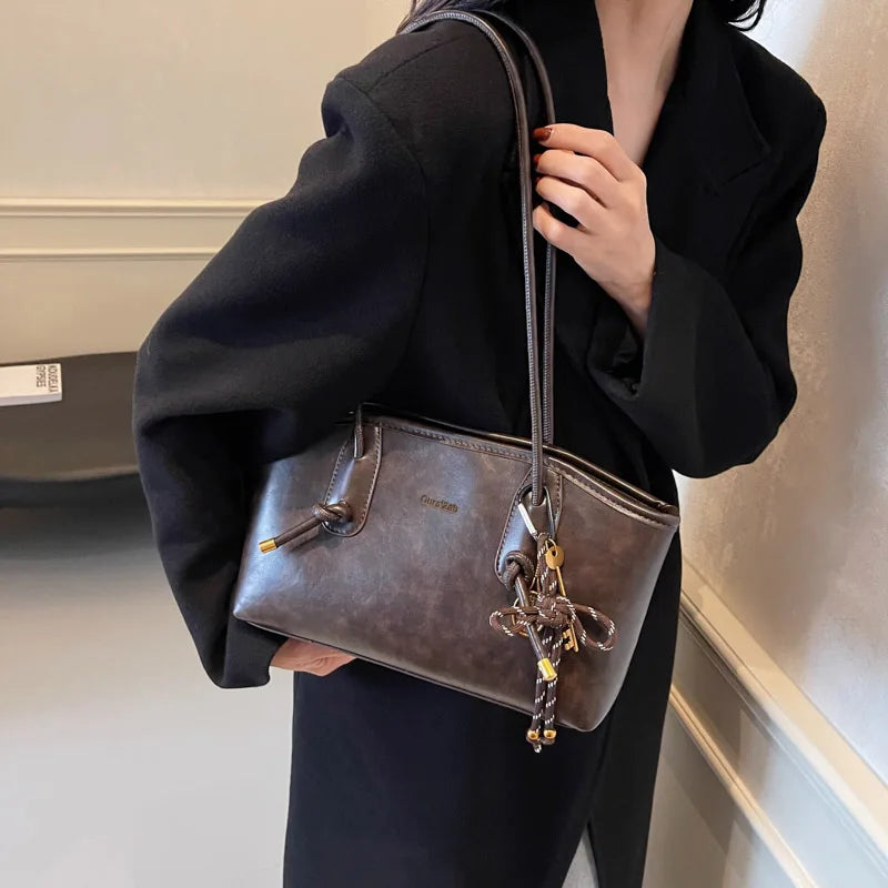 Y2K Retro PU Tote Bag