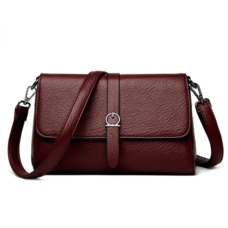 Two-Strap Square Flap Bag
