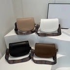 Wide Strap Saddle Phone Purse