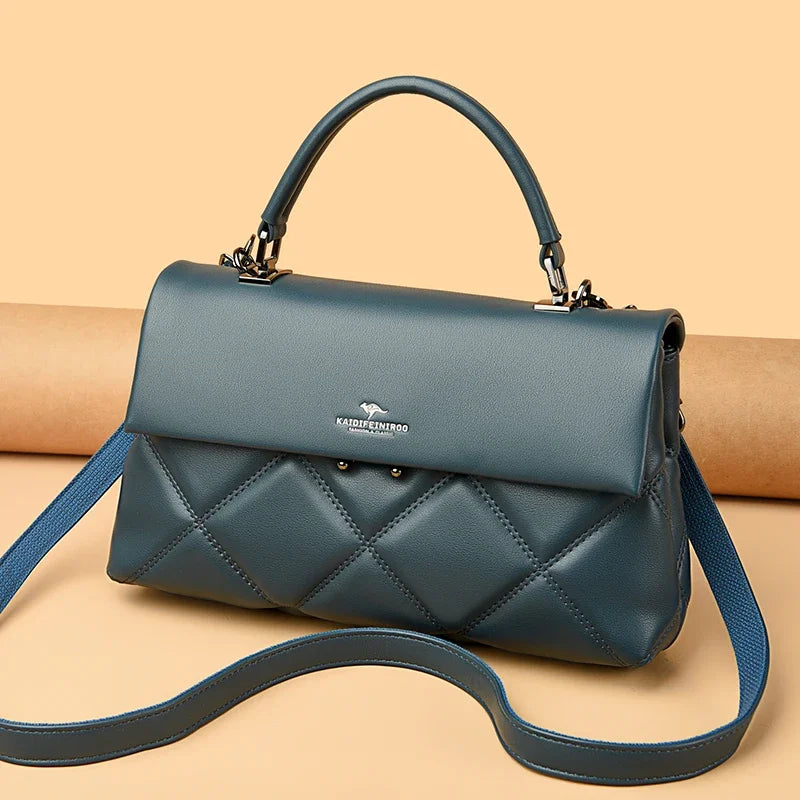 Korean-Inspired Soft Leather Crossbody