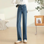 High Waist Floor Length Skinny Jeans