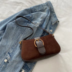 Lock-Accent Square Crossbody Bag
