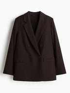 Loose Double-Breasted Short Sleeve Blazer