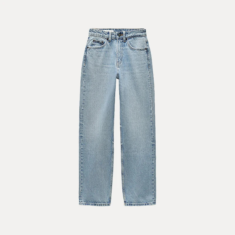 High Waist Loose Fit Jeans