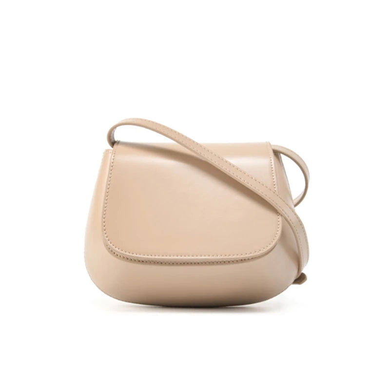 Genuine Leather Saddle Crossbody Bag