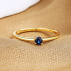 Delicate Coloured Stone Stacking Rings