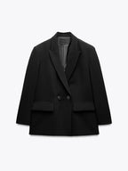 Double-Breasted Ethnic Silhouette Jacket