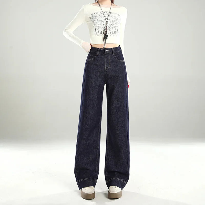 Plus Size Elastic Waist Jeans