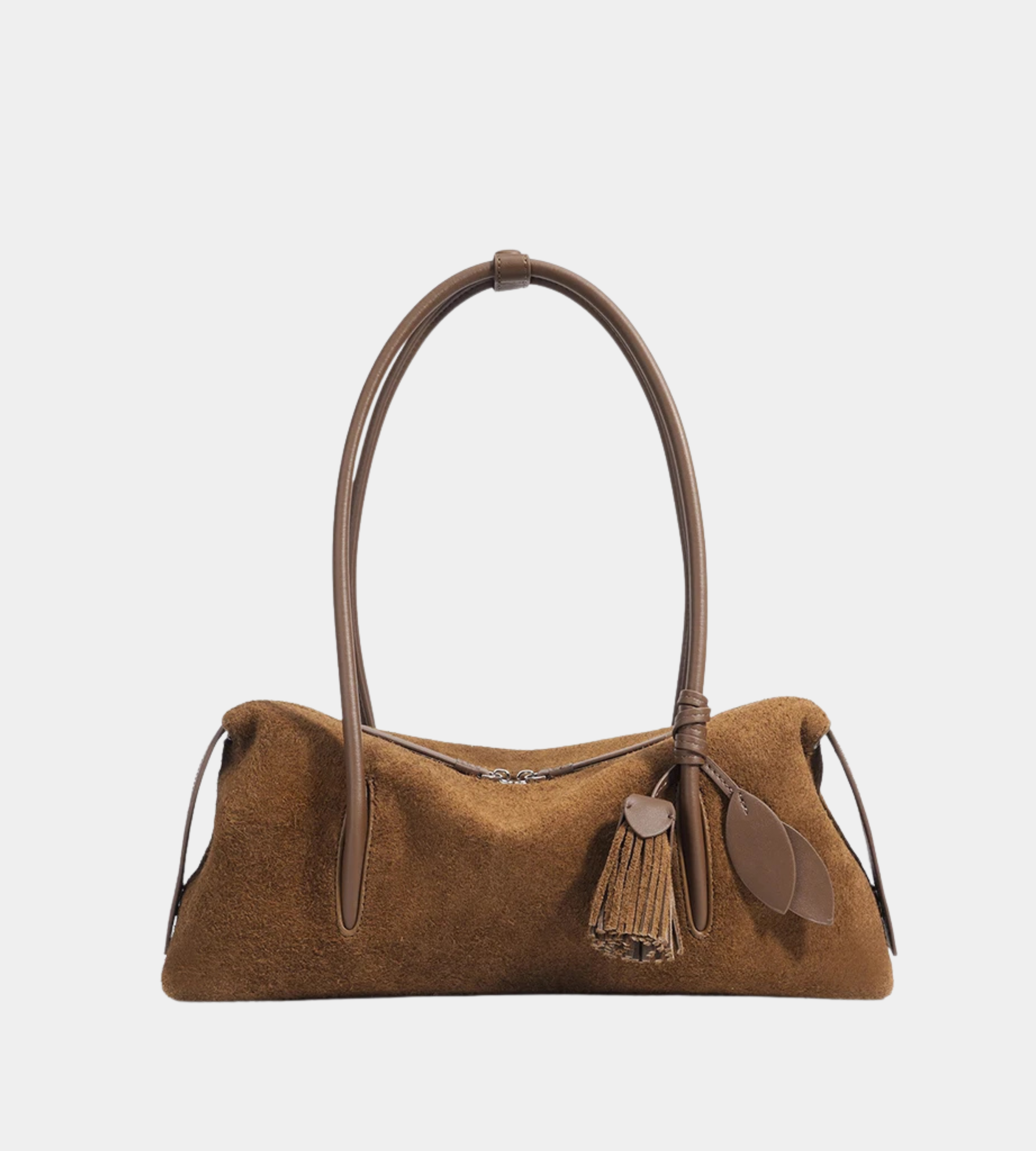 Frosted Suede Hollow-Out Messenger Bag