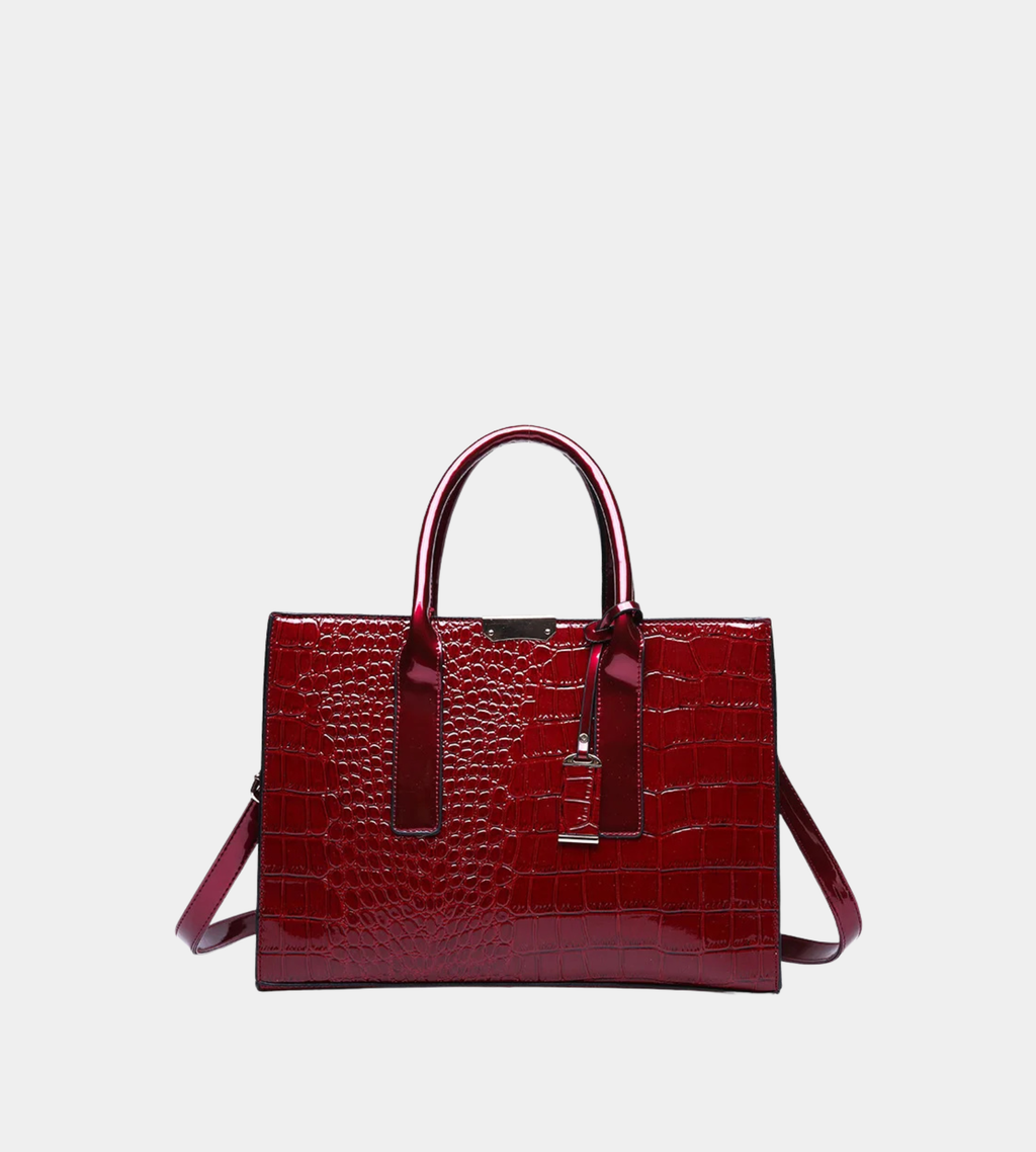 Crocodile Pattern PU Leather Tote