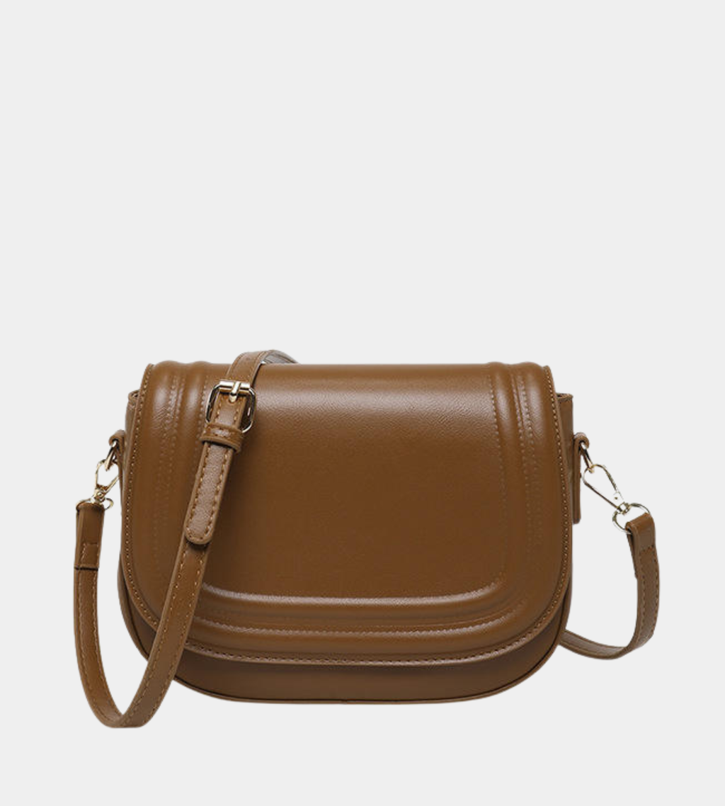 Wide Strap Saddle Phone Purse