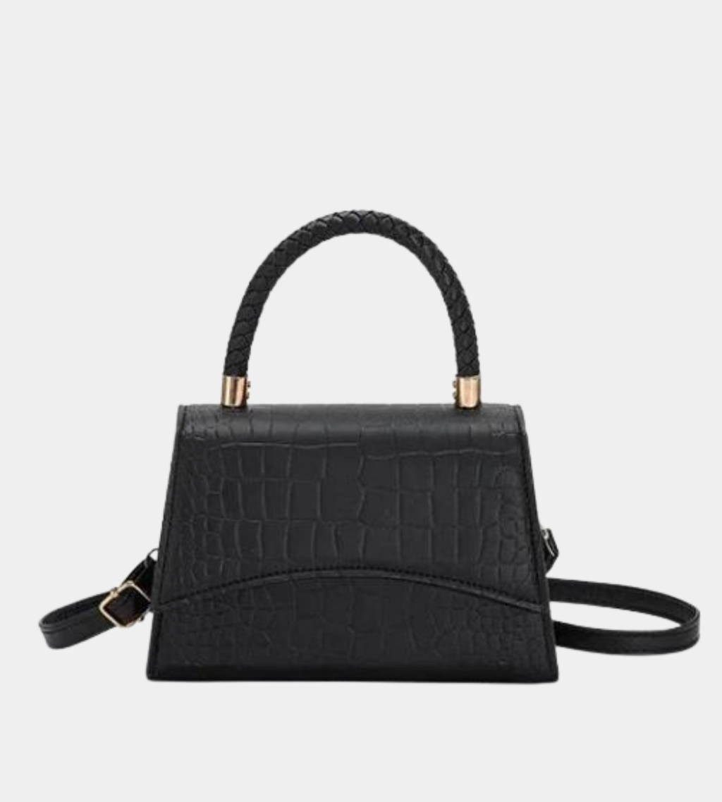 Stone Pattern Flap Top Handle