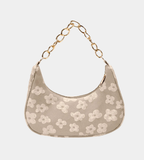 Plaid Oxford Chain Mini Pouch