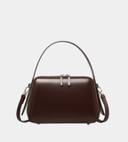 Structured Cowhide Underarm Square Bag