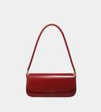 Drawstring Cowhide Leather Shoulder Bag