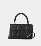 Black Plaid Square Shoulder Bag