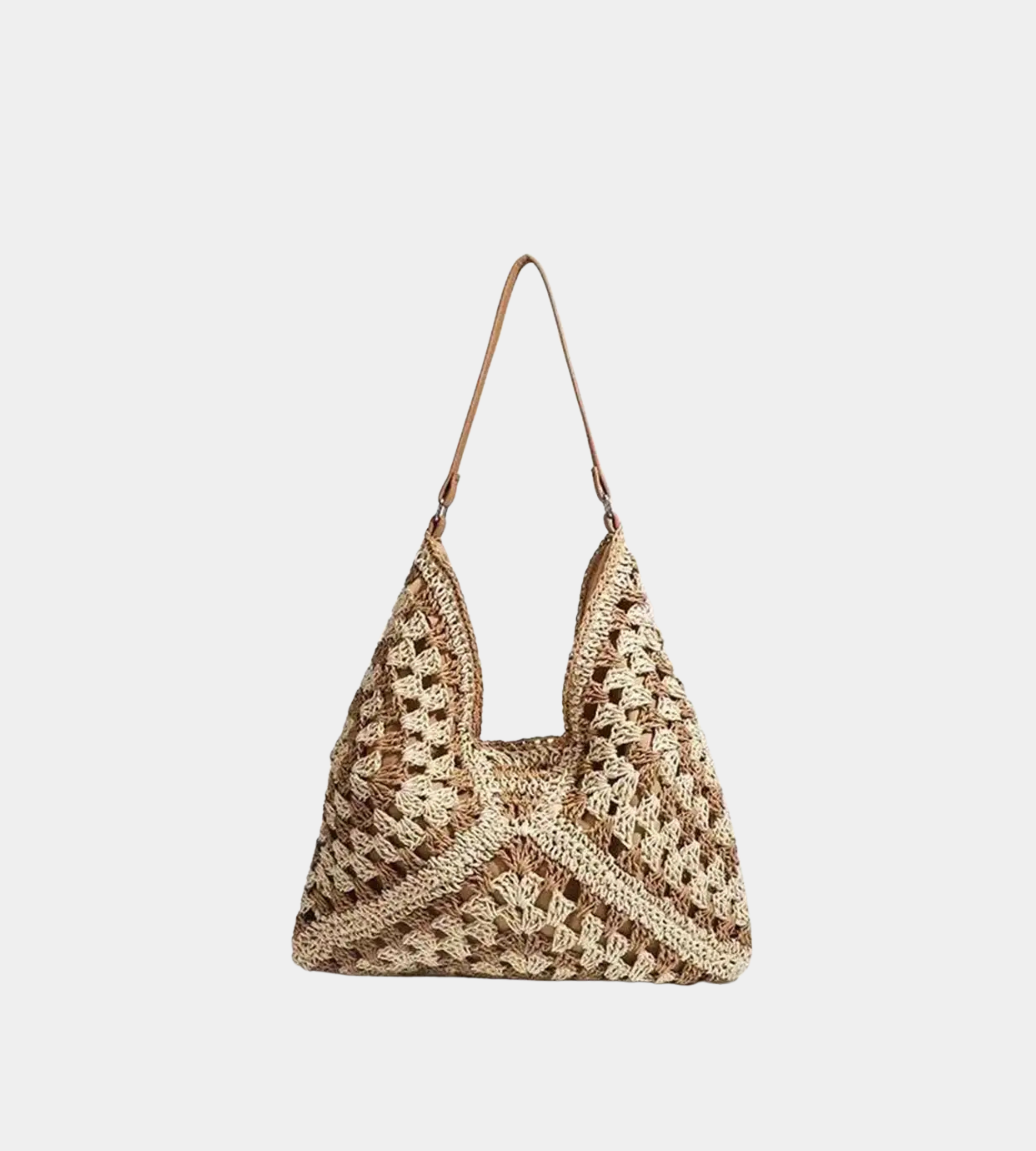 Paper Woven Hobo Shoulder Bag